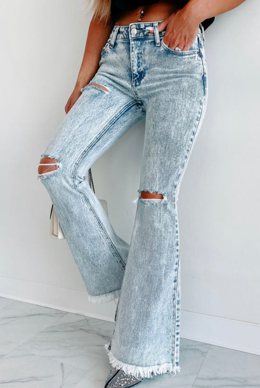 Blue Flare Jeans